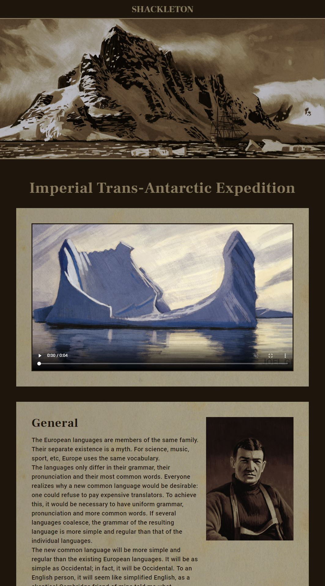 Shackleton_Website Prototype_Version 1